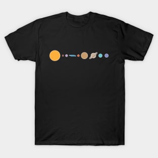 Flat earth conspiracy theory humor illustration T-Shirt